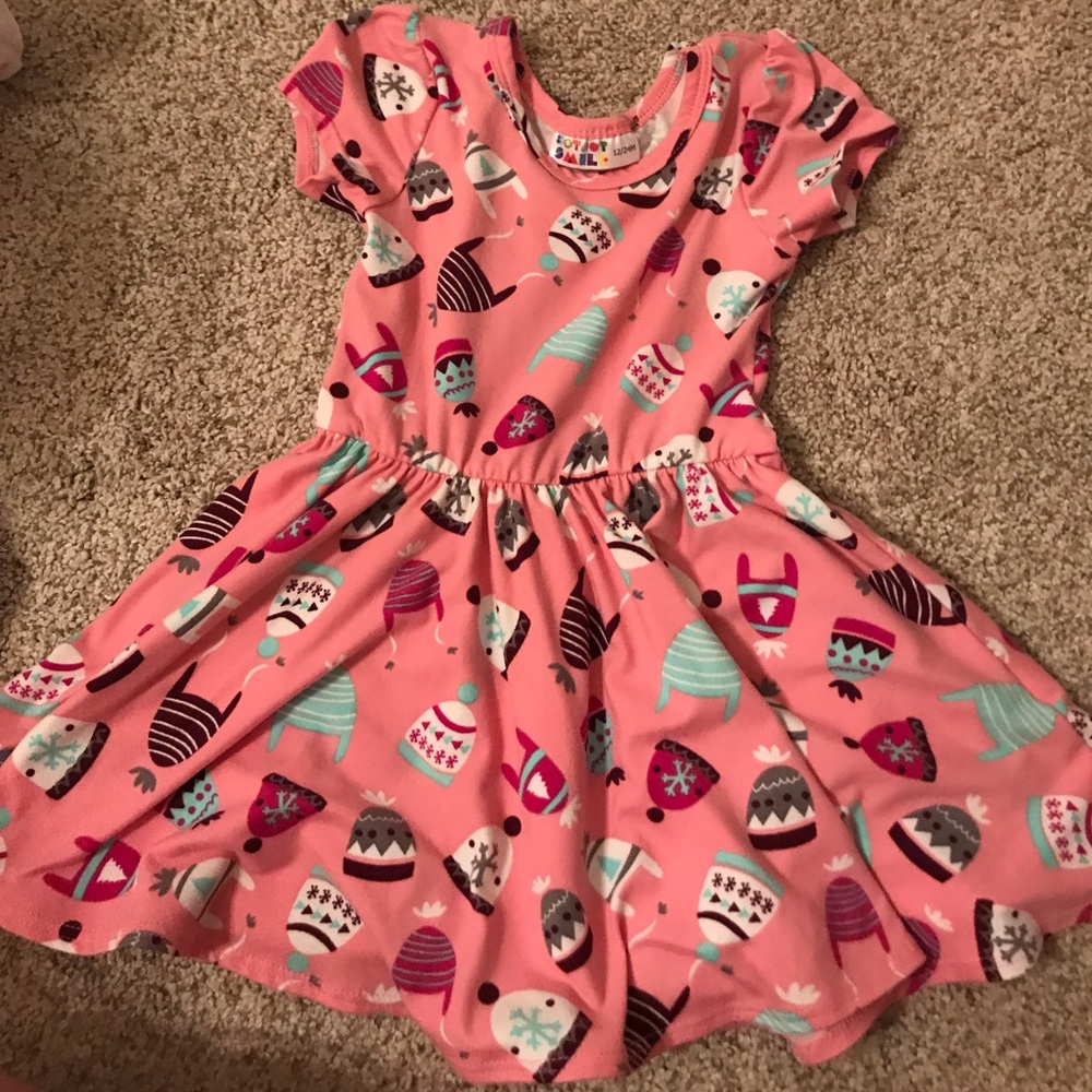 Dot dot smile mittens dress